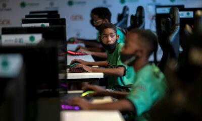 Children play a video game called League of Legends in Rio de Janeiro, Brazil; a large new US study published in JAMA Network Open indicates there may be cognitive benefits associated with video gaming