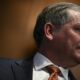 Norfolk Southern chief executive Alan Shaw apologized March 9, 2023 in Washington over the February 3 derailment and crash of dozens of rail cars that spilled toxic and flammable chemicals like vinyl chloride and benzene in East Palestine, Ohio