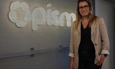Daniela Binatti, co-founder of the fintech firm Pismo, is seen at the headquarters of her company in Sao Paulo on August 2, 2023